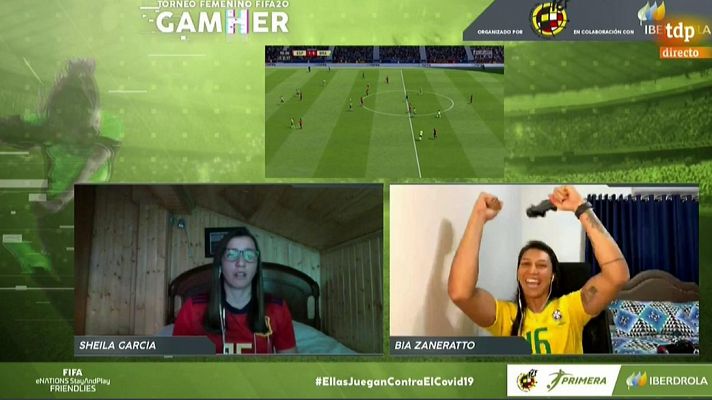 Resumen de la final internacional 'GamHer': España 1-5 Brasil