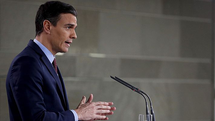 Sánchez asegura que "algo más de la mitad de la población española" podrá celebrar reuniones o ir a terrazas, pero "pero siempre con las limitaciones de aforo anunciadas"