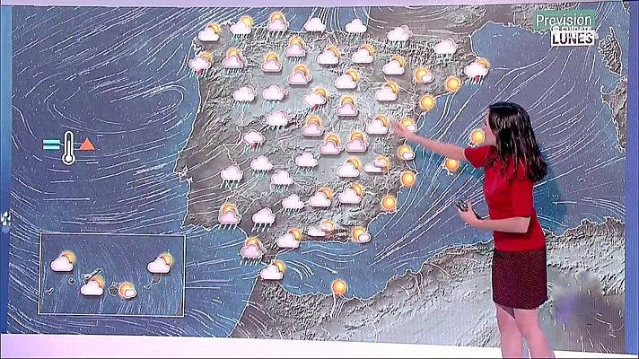 El tiempo - Tiempo revuelto con lluvias y tormentas en varias zonas de la Península