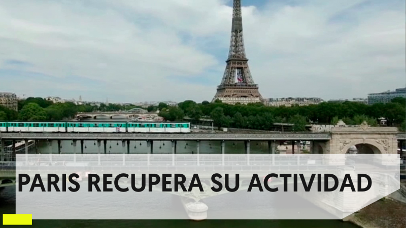 Coronarivus: comercios y tiendas se reencuentran con los clientes en París. 