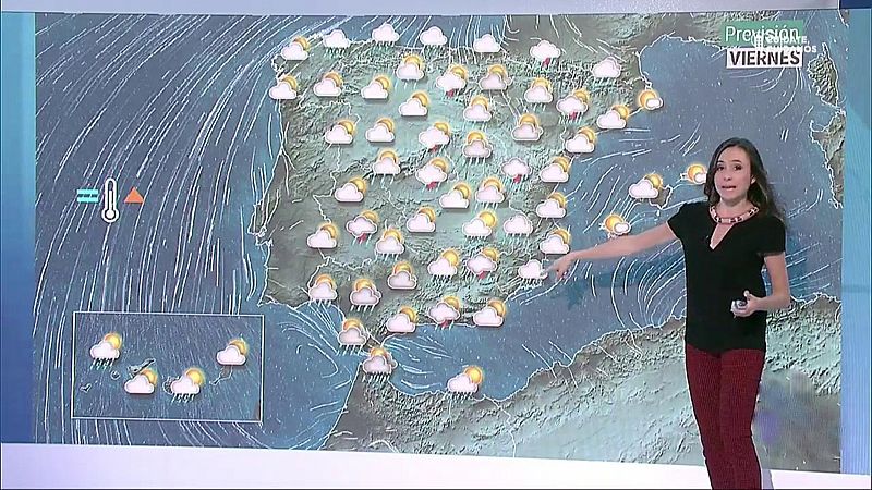 Lluvias generalizadas y tormentas fuertes en el centro y este peninsular