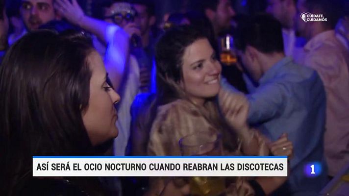 Telediario 1 - Las empresas de ocio nocturno trabajan ya en un plan de reapertura