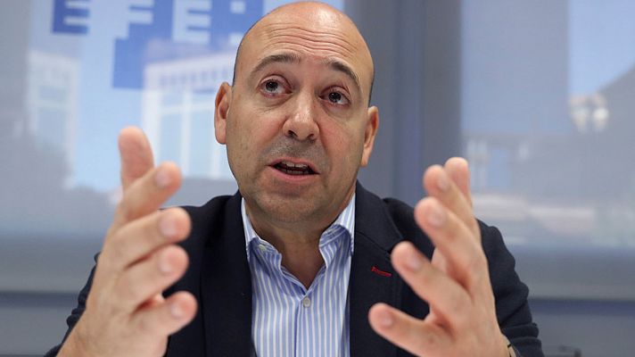 Telediario 1 - Fernando Carro, director ejecutivo del Bayer Leverkusen: "En Alemania nunca hemos dudado de que se iba a volver"