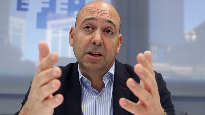 Telediario 1 - Fernando Carro, director ejecutivo del Bayer Leverkusen: "En Alemania nunca hemos dudado de que se iba a volver"