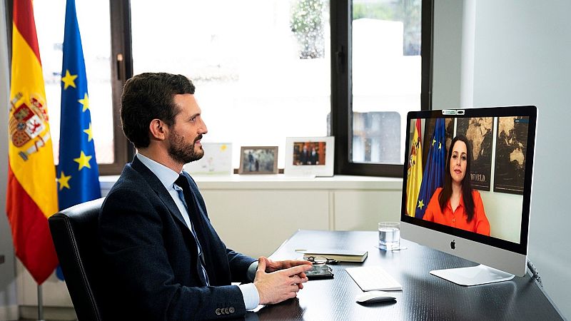 Casado y Arrimadas acusan al Gobierno de "improvisación" en la crisis del coronavirus | Ver