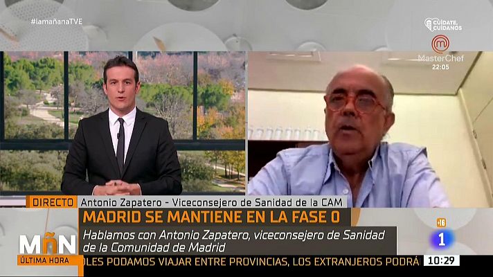 La mañana - Antonio Zapatero,viceconsejero de Sanidad de Madrid