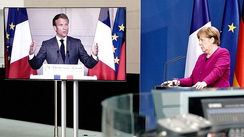 Merkel y Macron proponen un fondo de reconstrucción 500.000 millones de euros