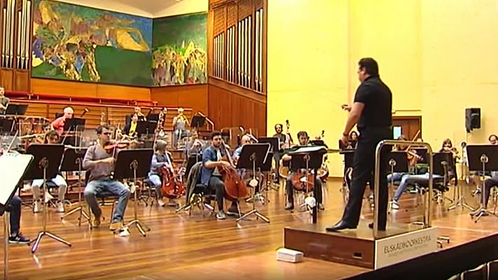 Telediario 1 - El nuevo mundo de las sinfónicas tras el confinamiento