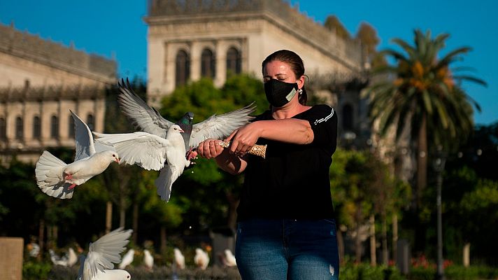 Telediario 1 - Madrid-Sevilla en tiempos de coronavirus
