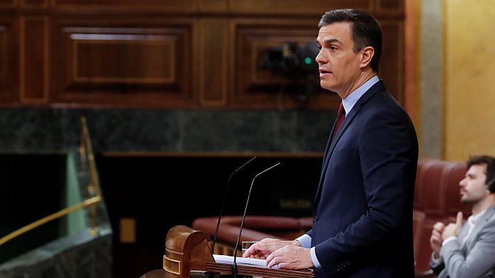 Sánchez pide disculpas por los "errores propios" provocados por "la urgencia, la penuria en los medios y la excepcionalidad"