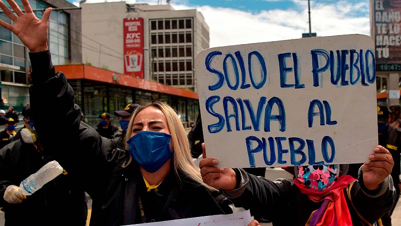 Protestas en varios países latinoamericanos por la crisis del coronavirus