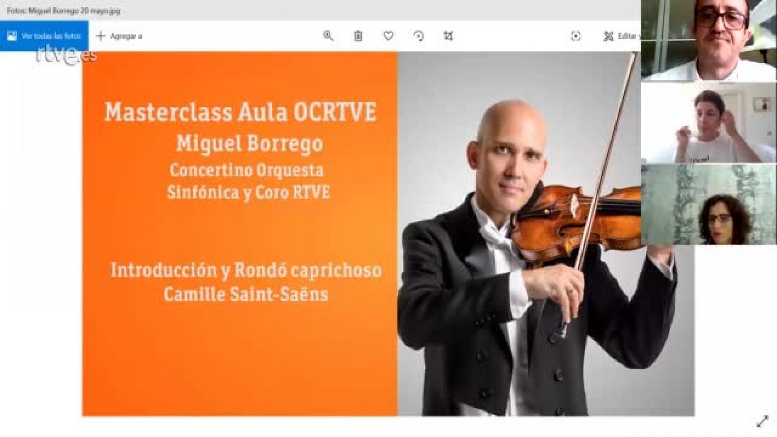 Orquesta y Coro de RTVE: Masterclass AulaOCRTVE Miguel Borrego 20 mayo 2020 | RTVE Play