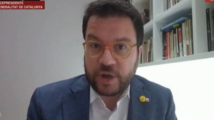 La noche en 24h - Pere Aragonès (ERC): "El Gobierno ha dado un paso atrás al aliarse con Cs, pero puede rectificar"