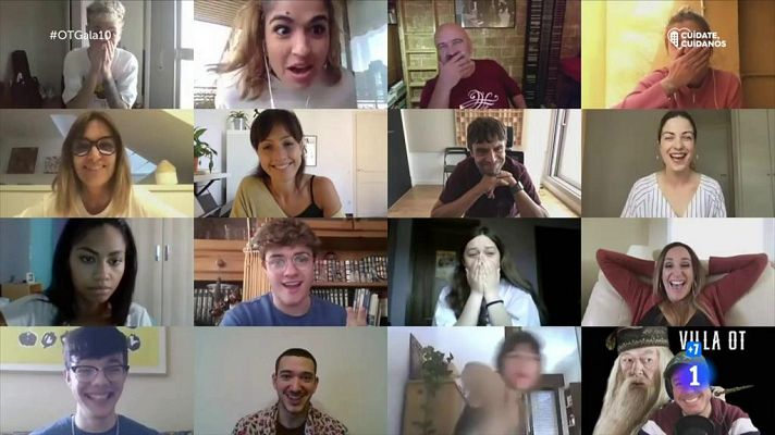 OT 2020 - Los chicos se graban con sus móviles en su regreso