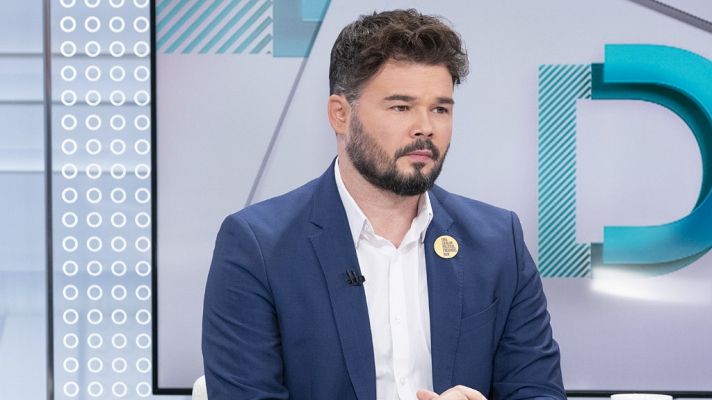 Rufián ve "un movimiento inteligente" de Bildu en el acuerdo con el PSOE para derogar la reforma laboral