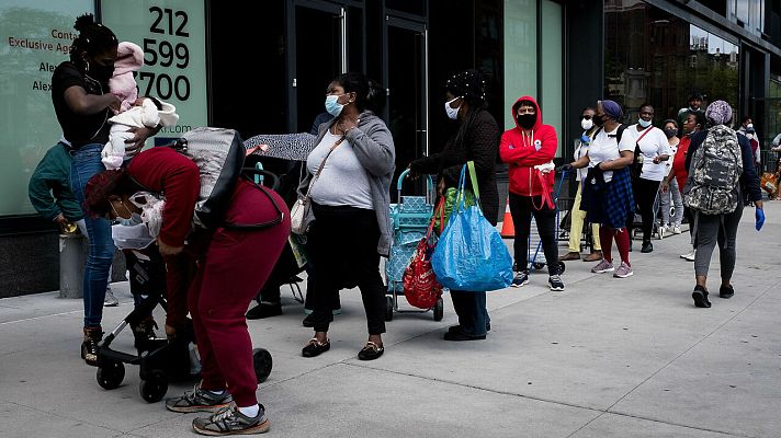 Telediario 1 - Más de 38 millones de estadounidenses no tienen empleo