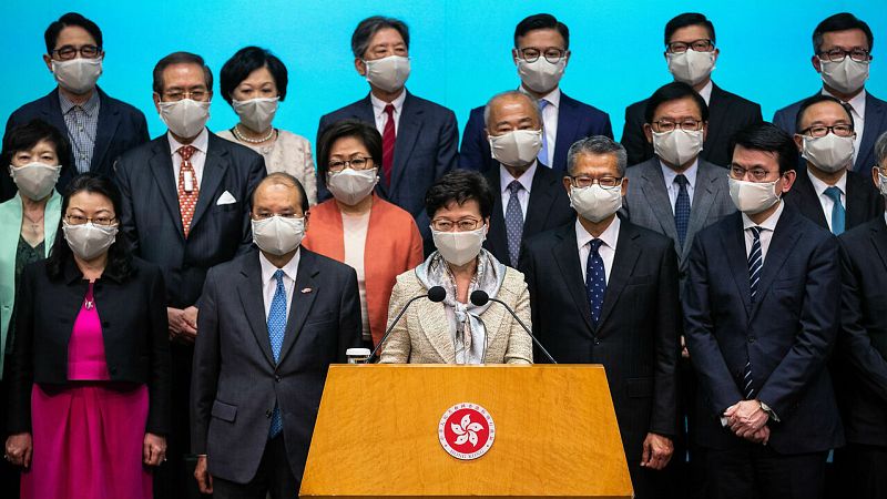La Asamblea Nacional china impulsa una ley contra quienes protestan en Hong Kong - RTVE.es - Telediario 1 | Ver