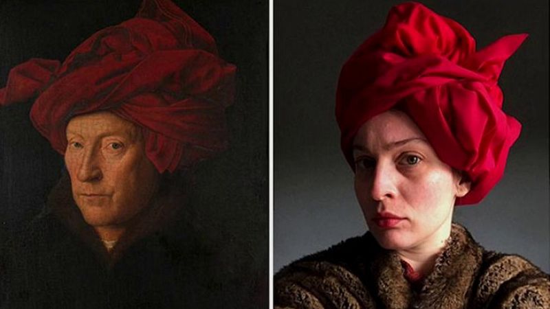 Los trabajadores de la National Gallery recrean pinturas célebres