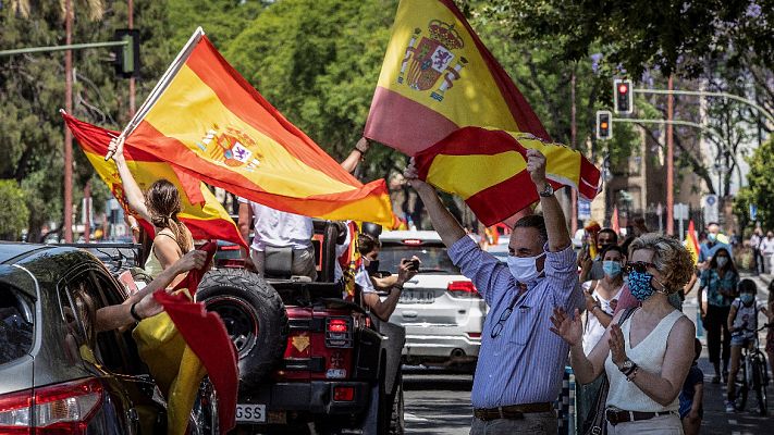 Sánchez, sobre las manifestaciones de Vox: "Son libres de hacerlo pero que respeten los criterios sanitarios para evitar el contagio"