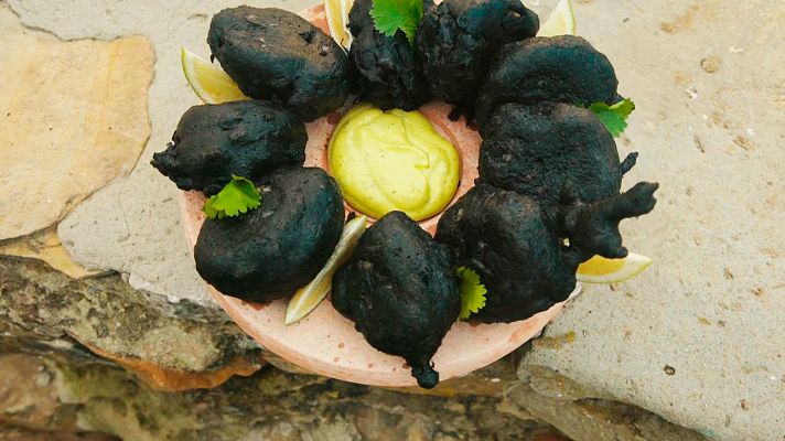 RTVE Cocina - Brandada crujiente de Bacalo y gambas