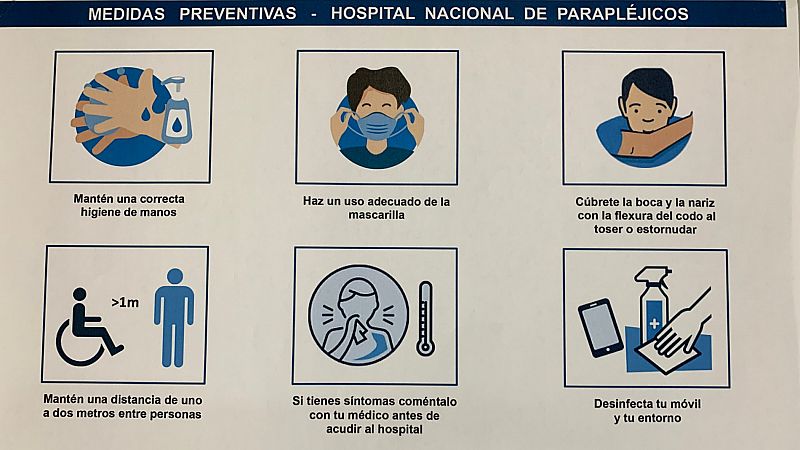 Las medidas de la desescalada en el Hospital Nacional de Parapléjicos de Toledo