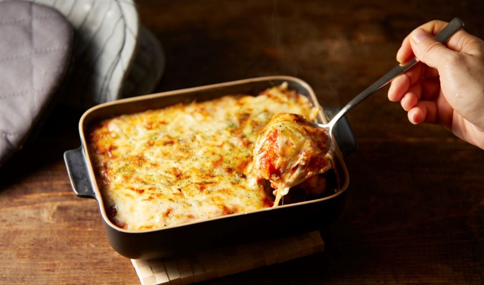 Receta de lasaña de verduras con leche de avena, sin lácteos 