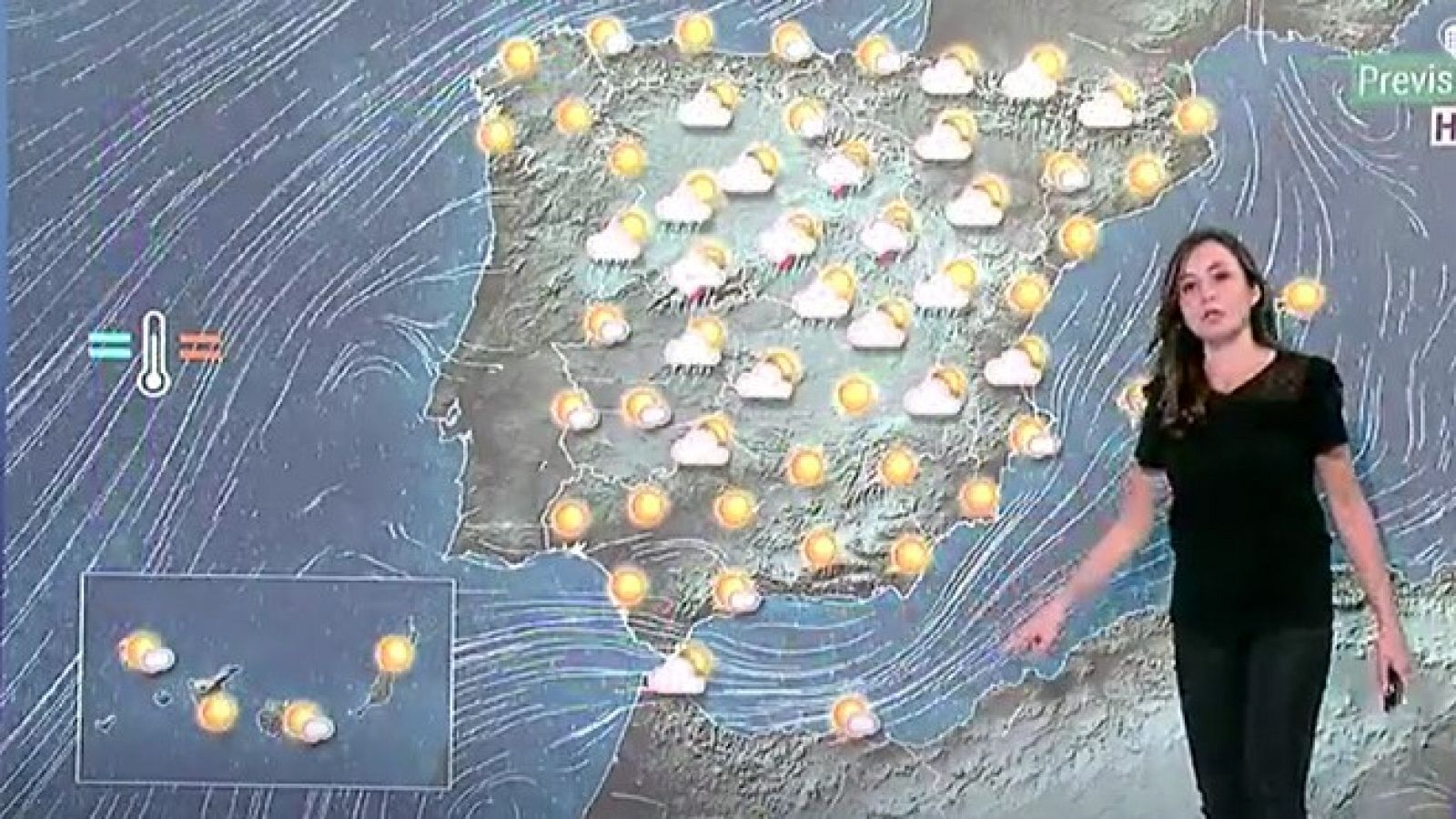 La Aemet prevé fuertes chubascos en los sistemas Central e Ibérico, y valores altos en Canarias