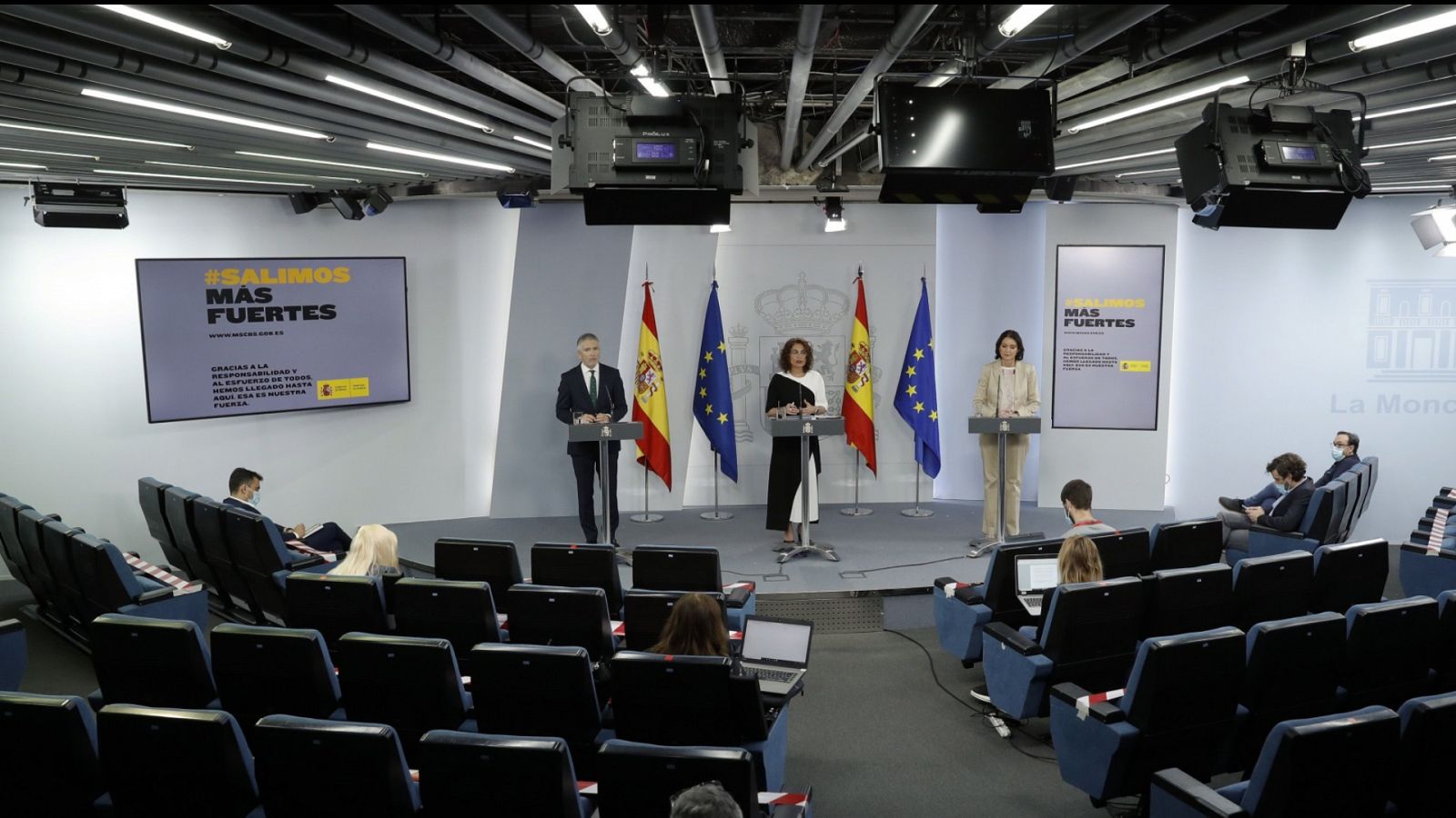 Especial informativo - Comparecencia de la ministra portavoz, ministro de Interior, y ministra de Industria - 26/05/20 - RTVE.es