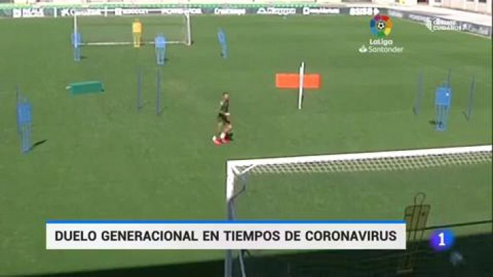 Telediario 1 - Joaquín y Barrenetxea: duelo generacional en la Liga