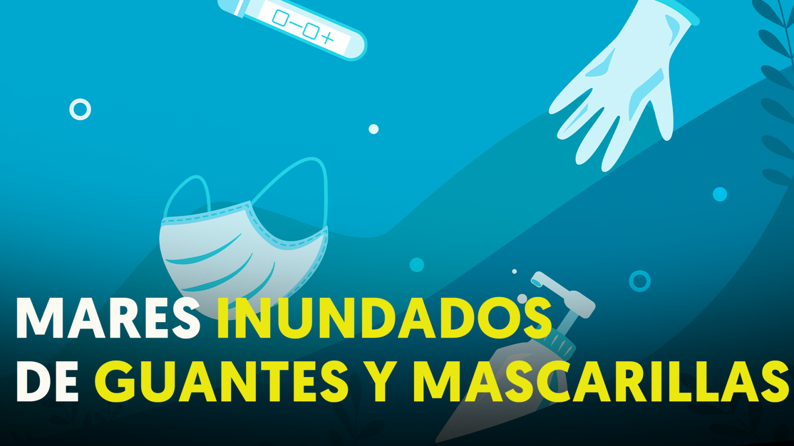 Mascarillas y guantes de plástico ya contaminan el Mediterráneo