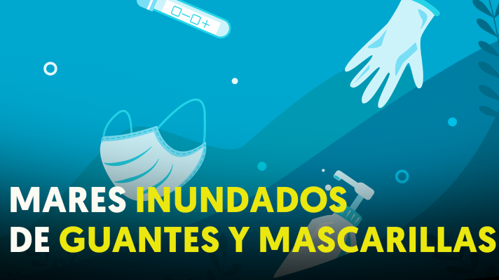 Mascarillas y guantes ya contaminan los fondos marinos