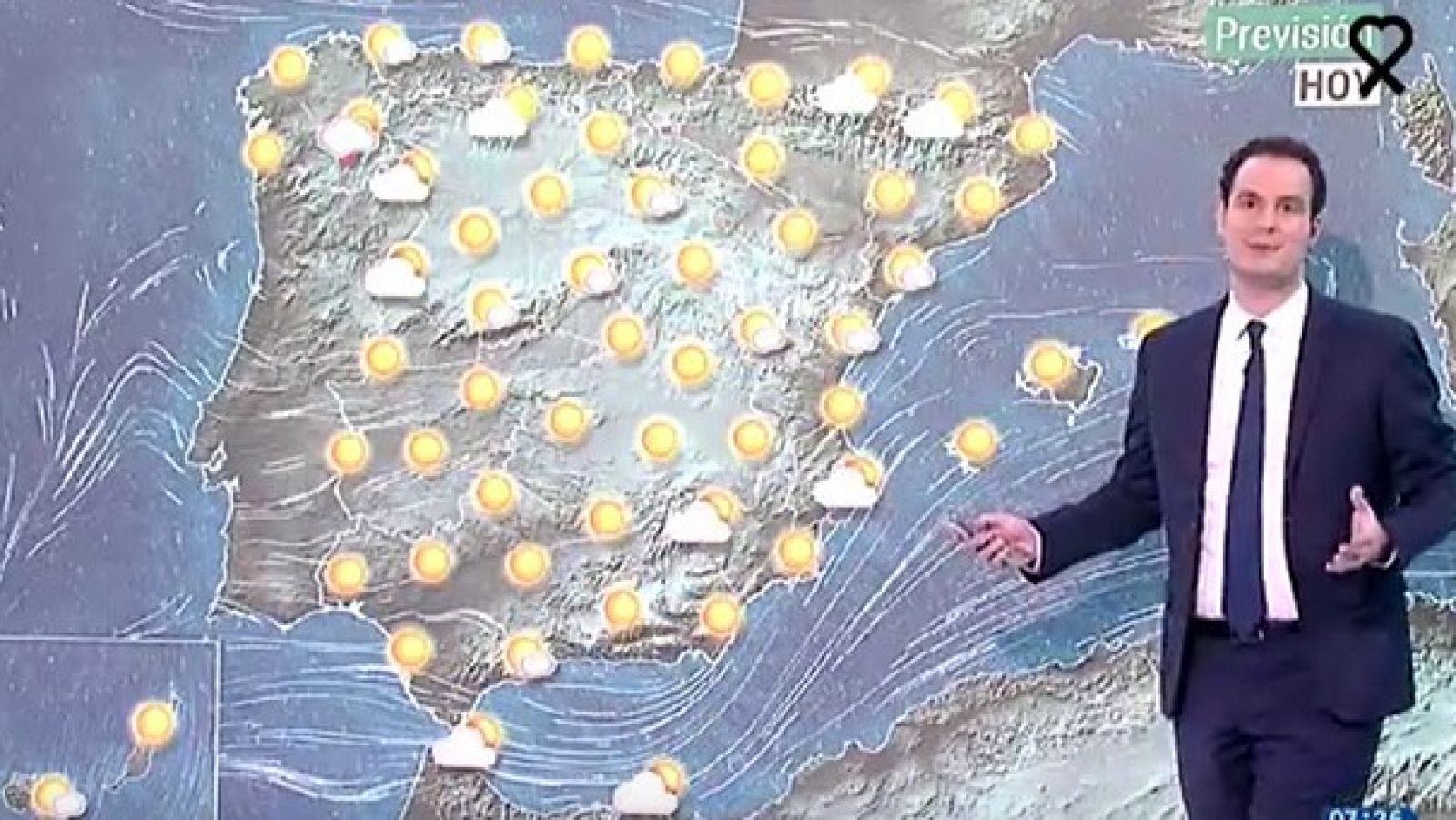 Tiempo seco y soleado con cielo poco nuboso en amplias zonas del país