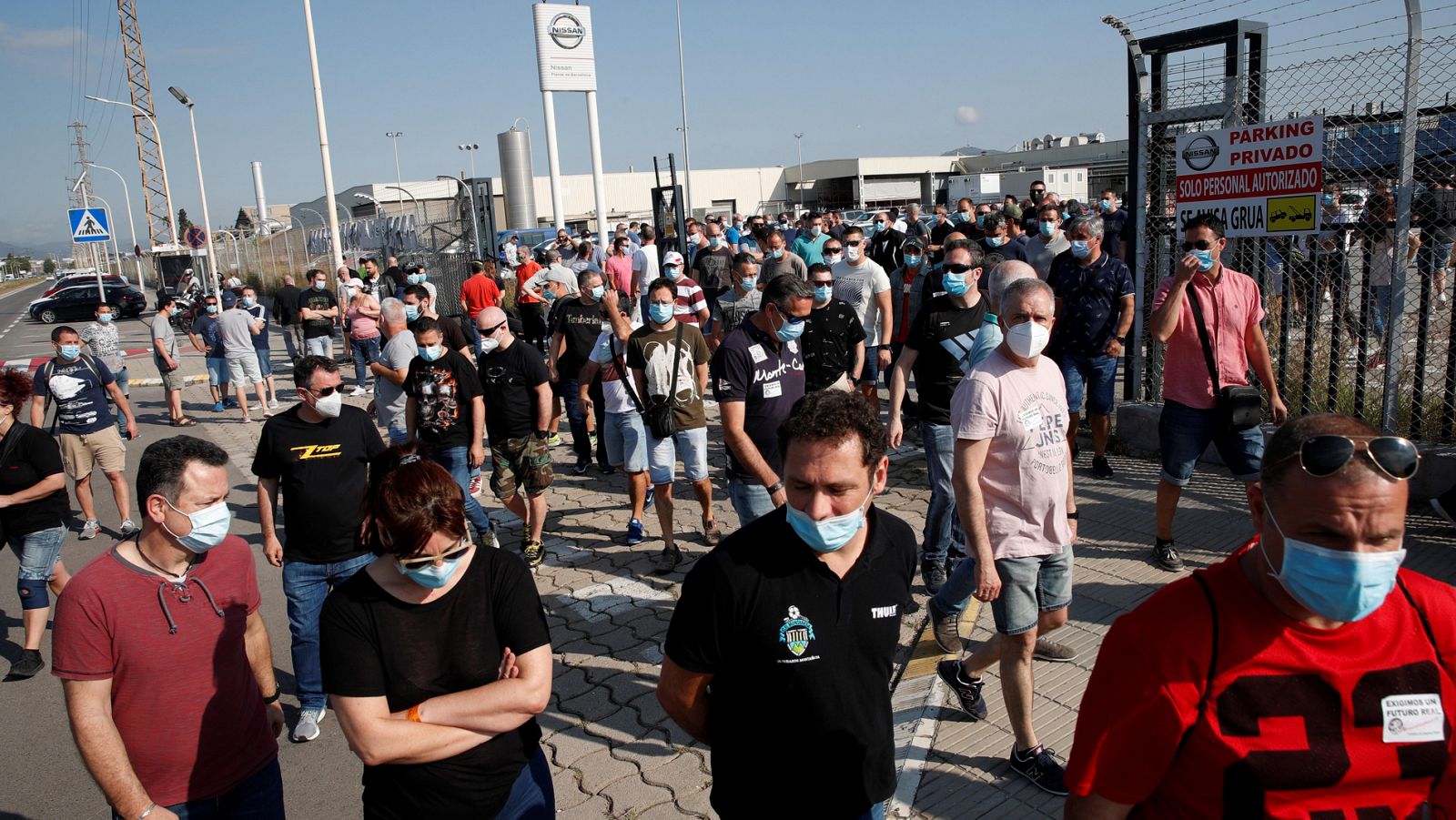 Protestas de los trabajadores de Nissan