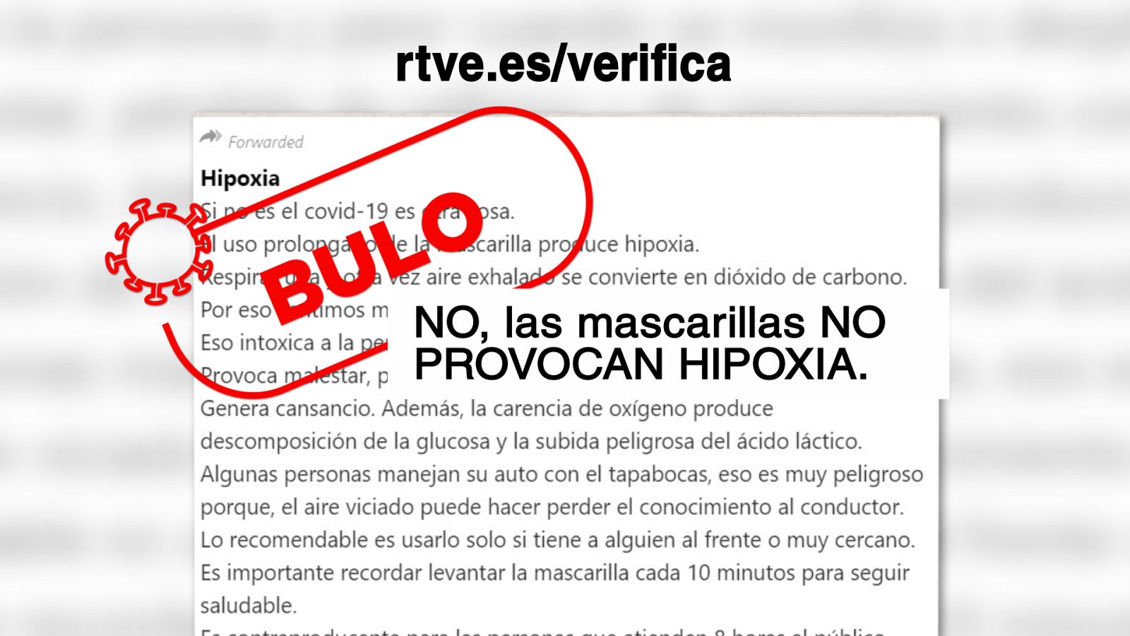 ¿Causan hipoxia las mascarillas?