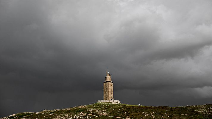 Tormentas que pueden ser localmente fuertes en el interior de Galicia