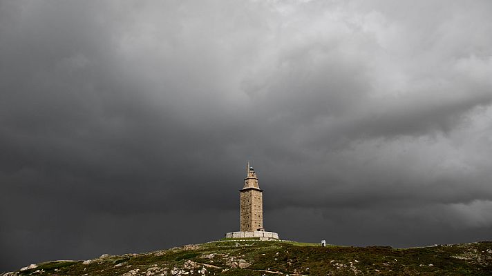 El tiempo - Tormentas que pueden ser localmente fuertes en el interior de Galicia