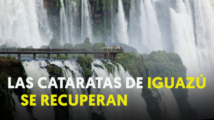 Las Cataratas de Iguazú renacen tras la sequía