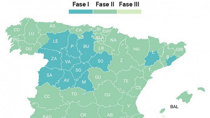 El 70% de la población estará en la Fase 2 desde el lunes