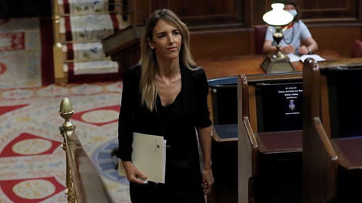 Telediario 1 - Álvarez de Toledo se reafirma en llamar "terrorista" al padre de Iglesias, mientras que crece el malestar en el PP