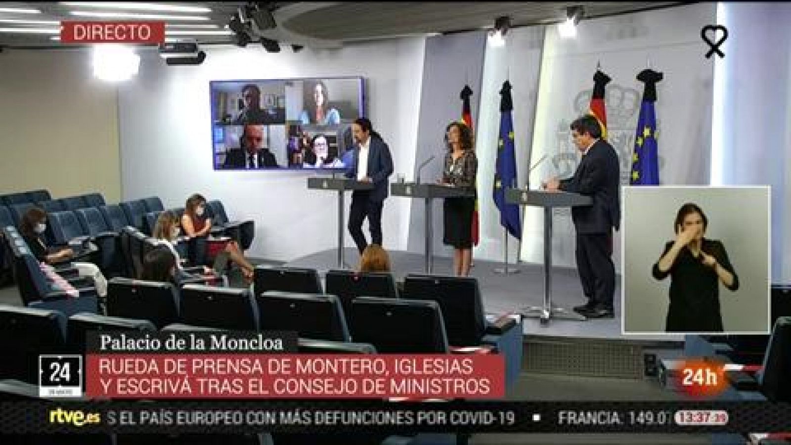 Informativo 24h: Pablo Iglesias tras su enfrentamiento con VOX: "Ayer dije la verdad pero me equivoqué" | RTVE Play