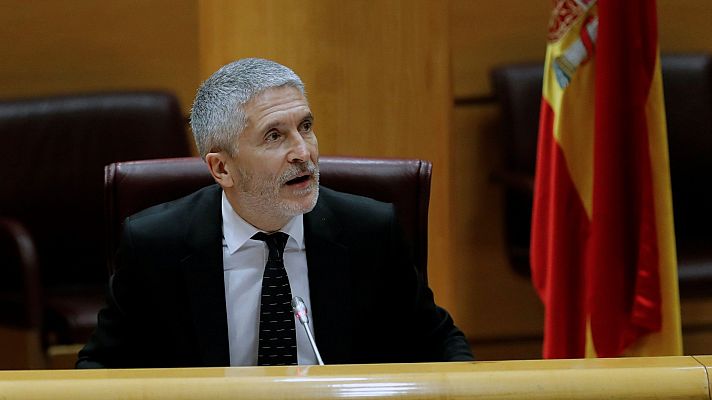 Telediario 1 - Marlaska pide "volver a la cordura" y la oposición le critica por la crisis en la Guardia Civil