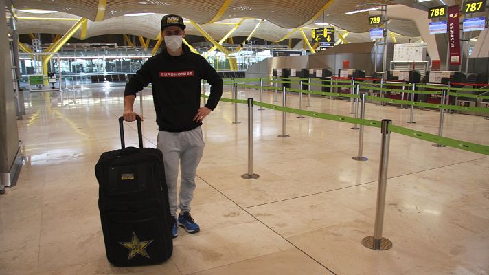 Telediario 1 - Cros se queda sin volar y no puede competir en Supercross