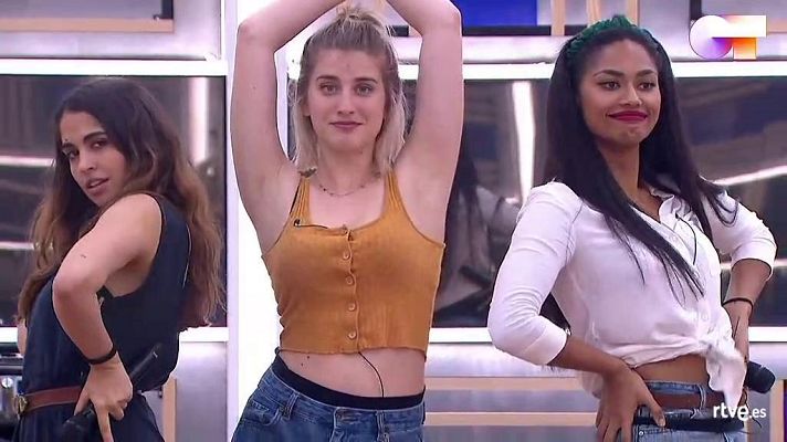 OT 2020 - Nia, Samantha y Anajú cantan "R.I.P." 1r pase de micros