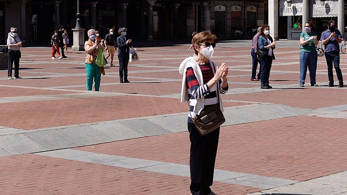 Telediario 1 - Homenajes a las víctimas que se fueron sin despedida
