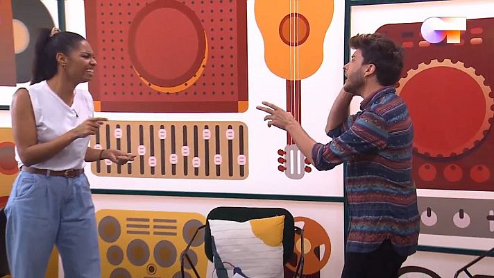 OT 2020 - Blas Cantó se encuentra con Nia para ensayar su número