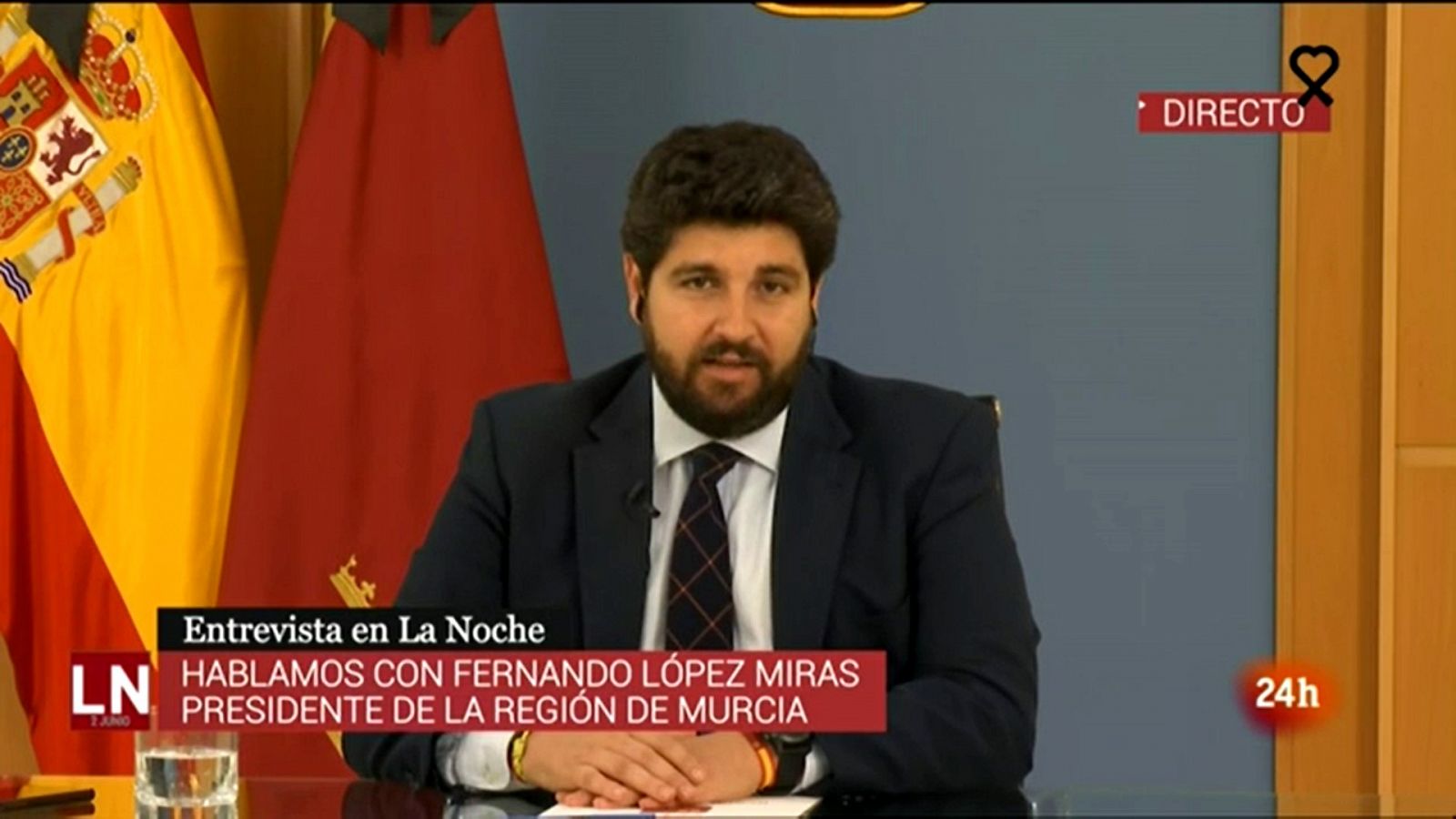 La Noche en 24 horas | López Miras confirma que Murcia pide el pase a la Fase 3 con restricciones de aforo en actos públicos