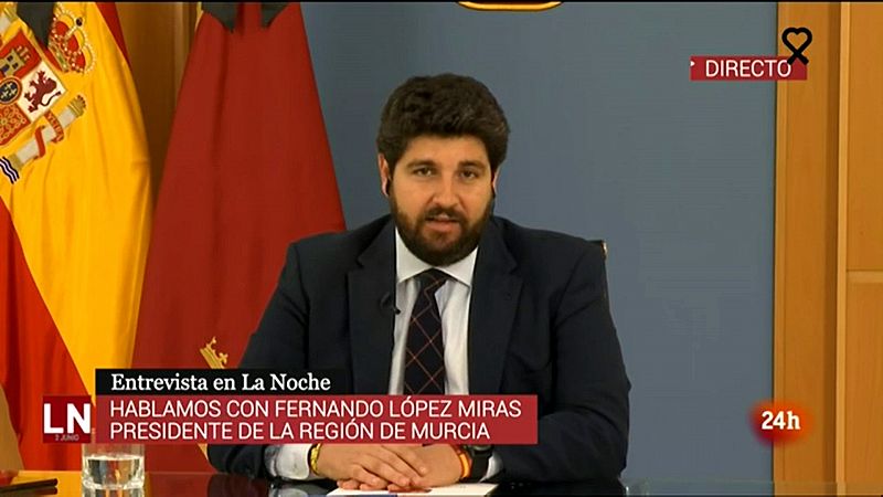 López Miras confirma que Murcia pide el pase a la Fase 3 con restricciones de aforo en actos públicos