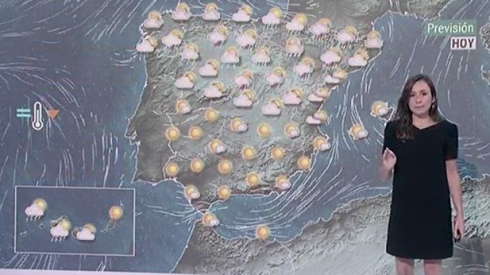 Telediario 1 - La Aemet prevé fuertes tormentas en la mitad norte de la Península