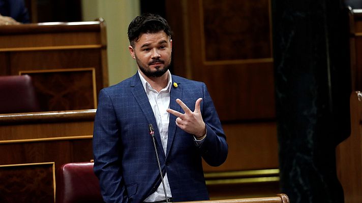 Especiales informativos - Rufián: "ERC no es socio del Gobierno, lo es del diálogo y de la gente"