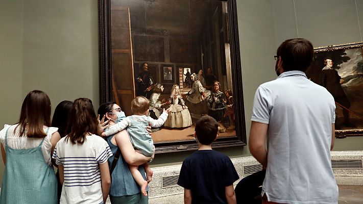 Telediario 1 - Primeros visitantes del Museo del Prado tras el confinamiento